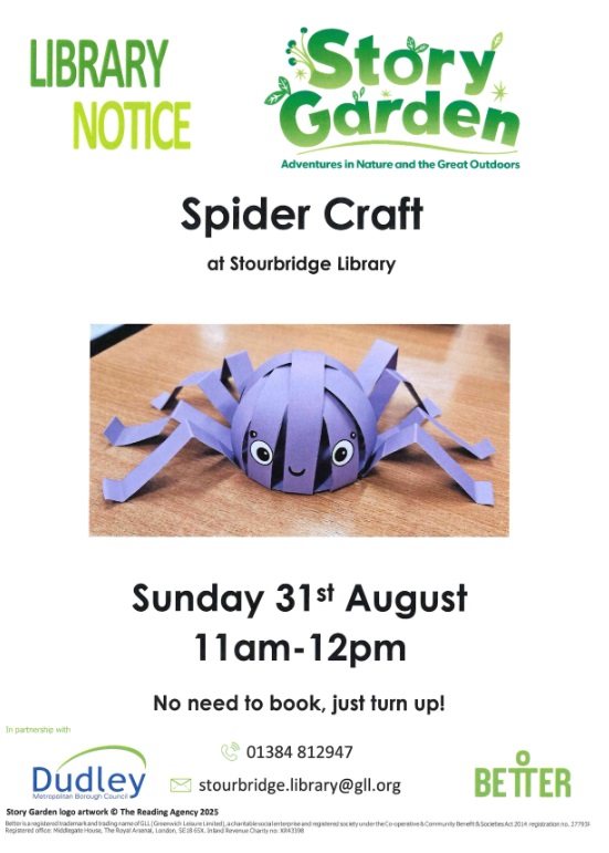 Stourbridge Library - Spider Craft